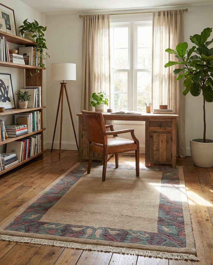 3' 11 x 5' 10 Hand Knotted Nepal Wool Rug