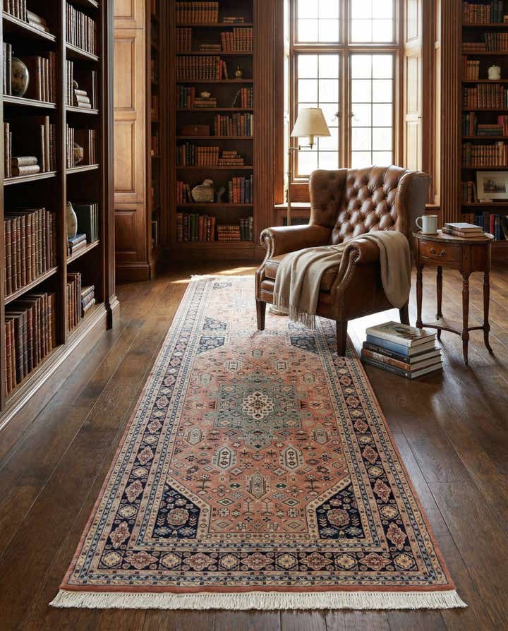 5' 2 x 9' 9 Hand Knotted Bokhara Oriental Wool Runner Rug