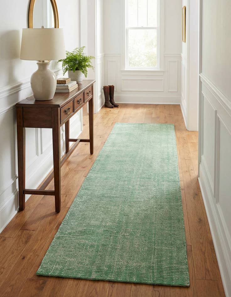 Detail image of 2' x 8'  Hand Woven Jill Zarin English Manor Farmhouse Wool Runner Rug