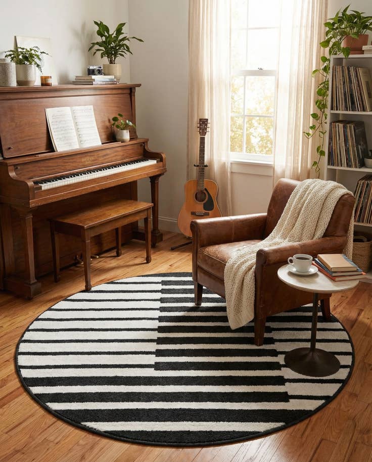 Detail image of 4' x 4' Oslo Round Rug