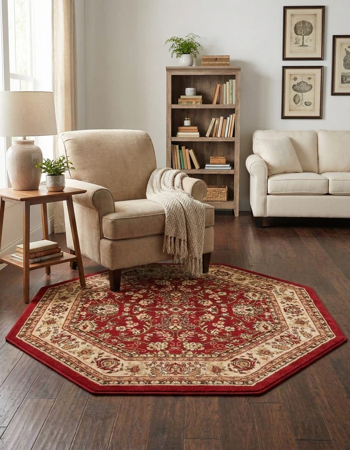5' 3 x 5' 3 Yasmin Octagon Rug