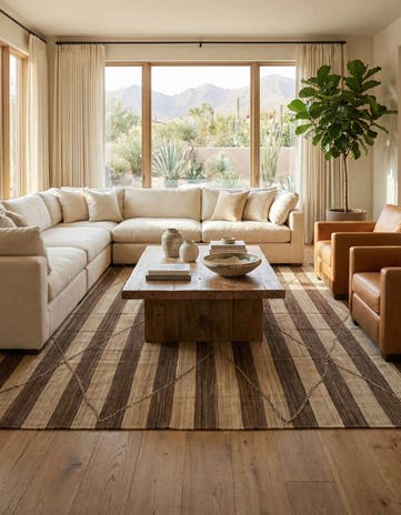 13' 2 x 13' 8 Hand Knotted Moroccan Wool Square Rug