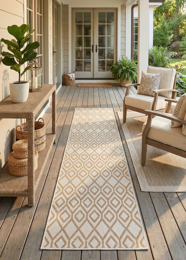 2' x 8' Easy-Clean Jill Zarin Turks and Caicos Indoor / Outdoor Runner Rug