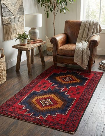 2' 10 x 4' 10 Hand Knotted Balouch Persian Wool Rug
