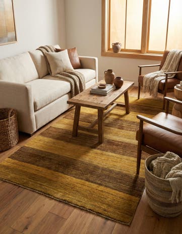 3' 11 x 5' 10 Hand Knotted Modern Ziegler Oriental Rug
