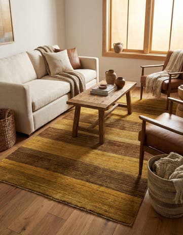 3' 11 x 5' 10 Hand Knotted Modern Ziegler Oriental Rug