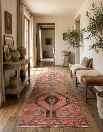 4' x 10' 1 Hand Knotted Ultra Vintage Persian Wool Runner Rug