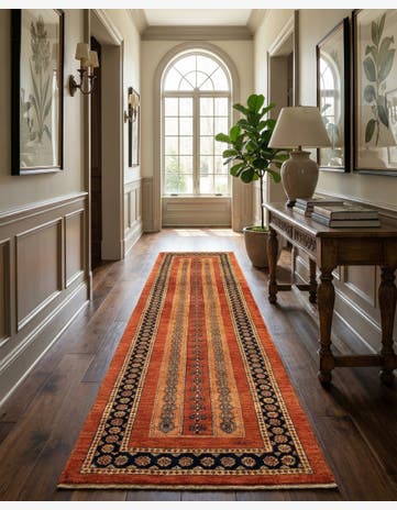 2' 8 x 13' 3 Luribaft Wool Runner Rug