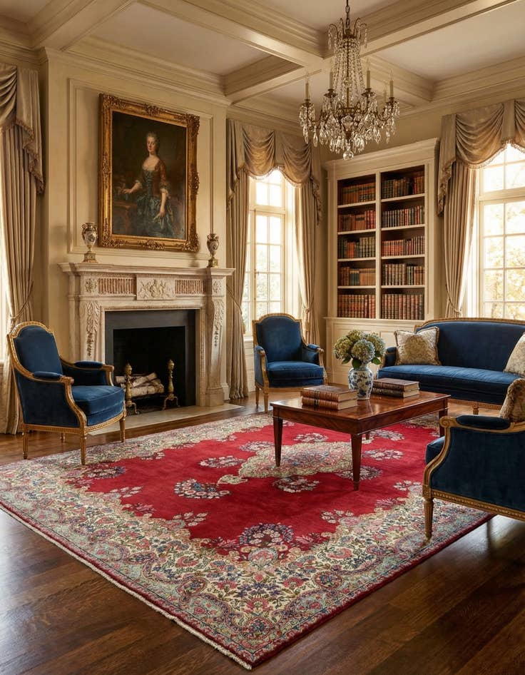 Detail image of  8' 9 x 11' 9 Kerman Rug