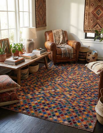 6' x 8' 4 Hand Knotted Balouch Wool Rug