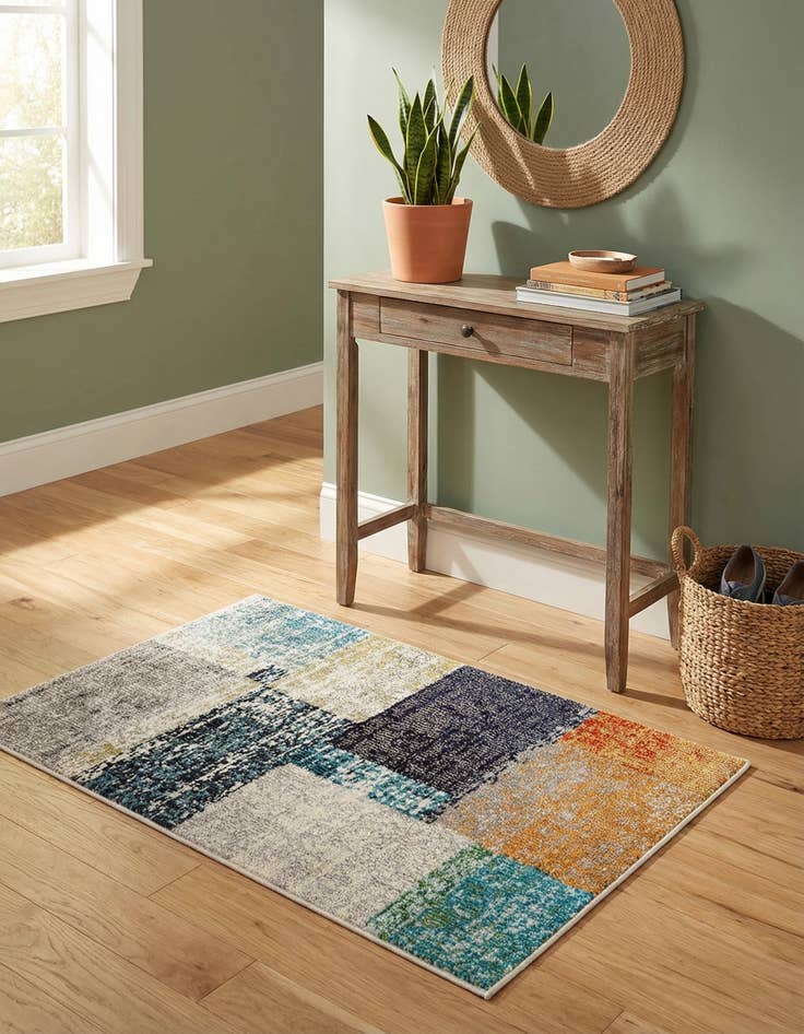 Detail image of 2' 2 x 3'  Washable Vivid Rug