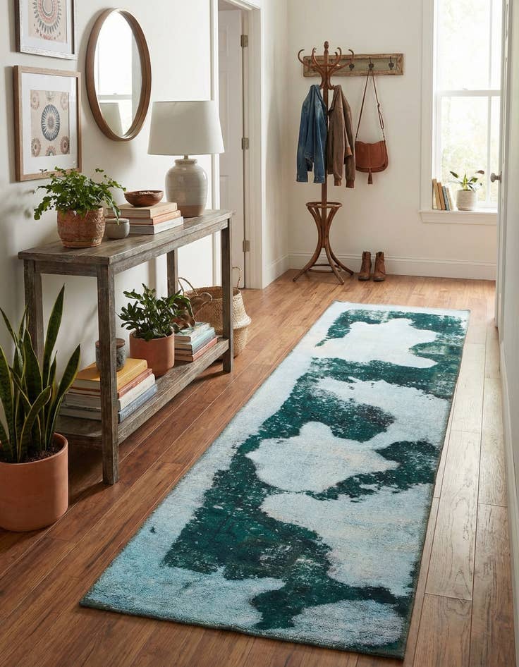 Detail image of 2' 2 x 8' 8  Hand Knotted Ultra Vintage Persian Wool Runner Rug