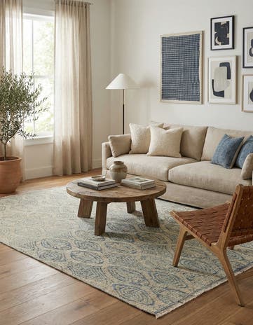 5' 9 x 7' 9 Hand Knotted Darya Wool Rug