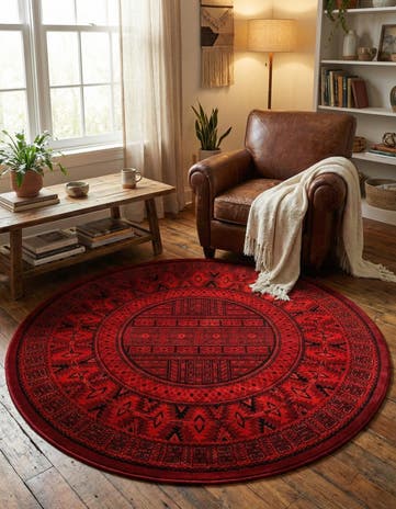 6' 1 x 6' 1 Bokhara Round Rug