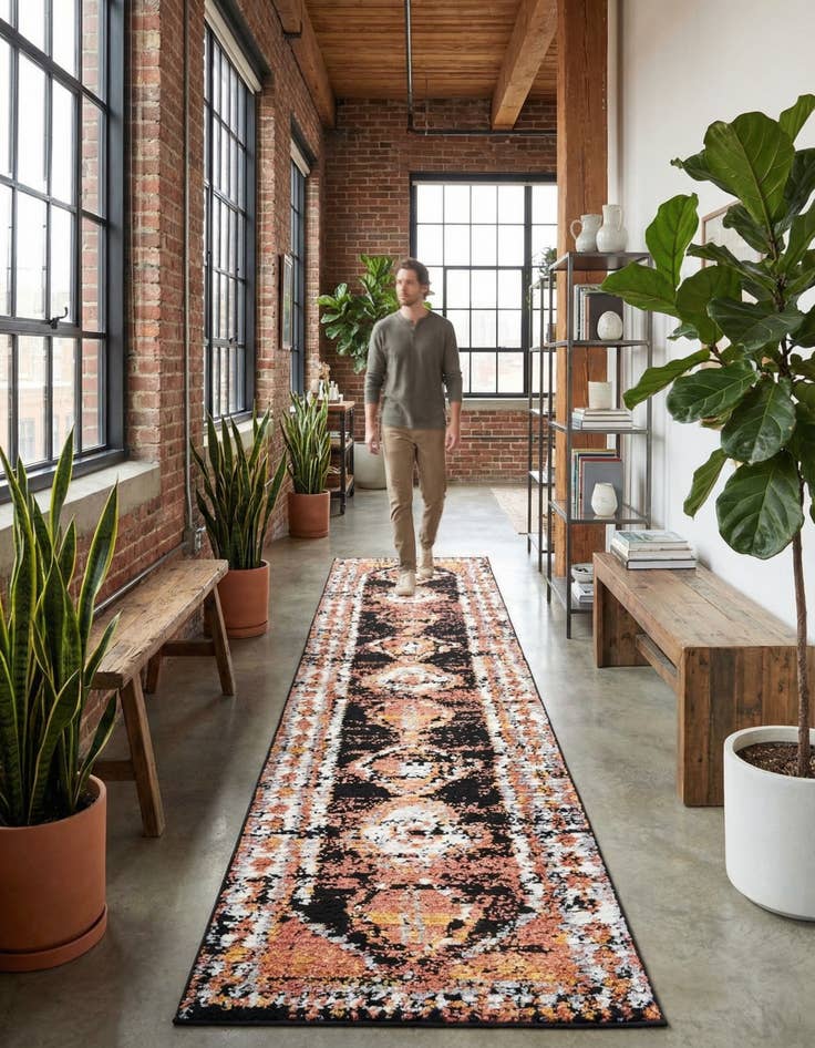 Detail image of 2' 7 x 12' Tagine Runner Rug