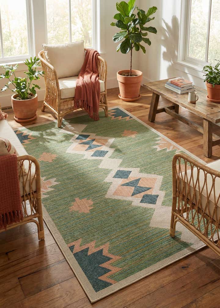6' x 9' Easy-Clean Baja Indoor / Outdoor Rug