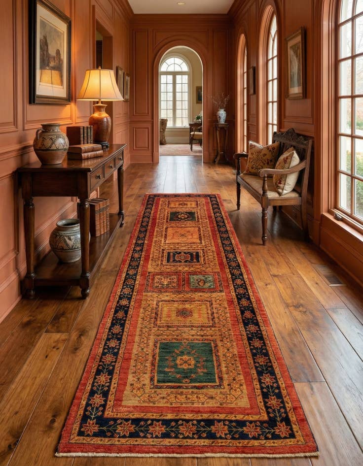 Detail image of  2' 8 x 9' 5 Kashkuli Runner Rug