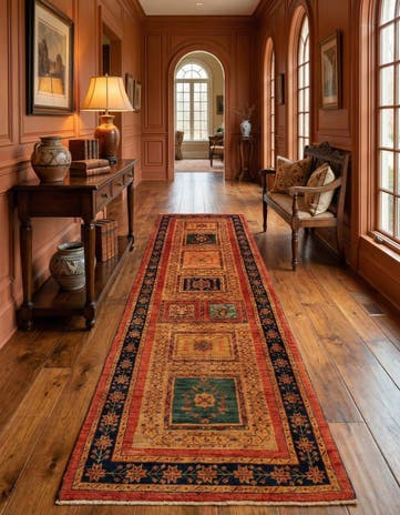 2' 8 x 9' 5 Kashkuli Runner Rug