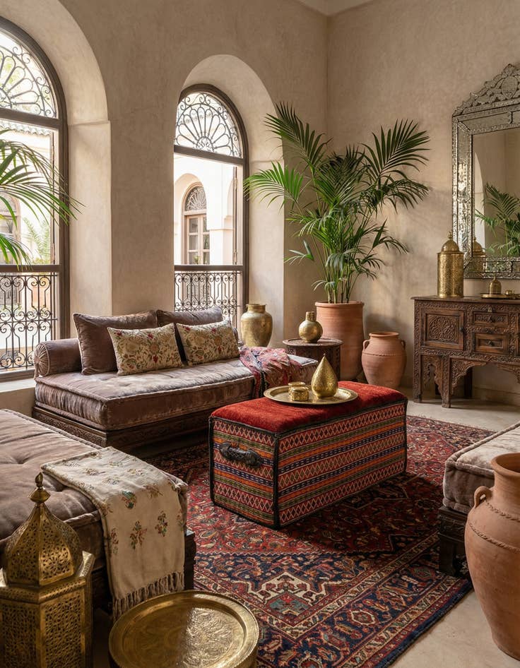 Detail image of 1' 7 x 3' 8  Hand Knotted Furniture Trunk