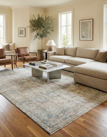 9' 7 x 12' 9 Hand Knotted Ultra Vintage Persian Wool Rug