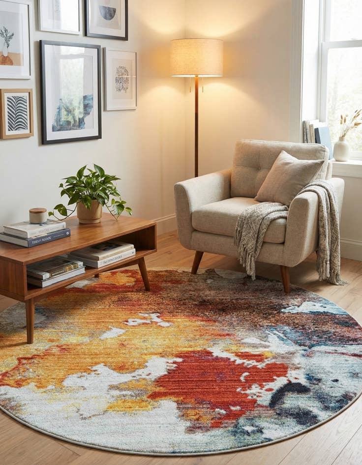 Detail image of 5' 3 x 5' 3 Downtown West Village Round Rug