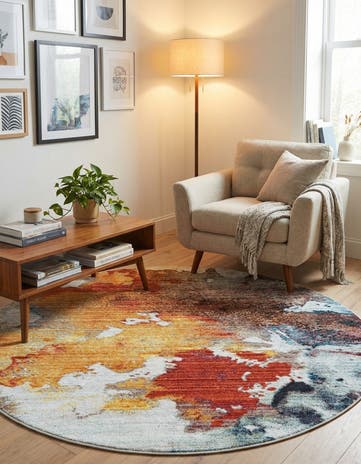 Jill Zarin 5' 3 x 5' 3 Downtown West Village Round Rug