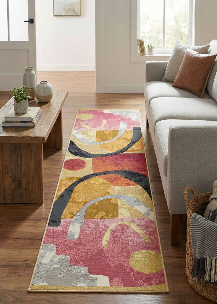 2' x 8' Easy-Clean Modern Indoor / Outdoor Runner Rug