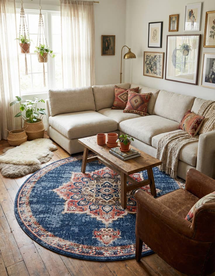 Detail image of  8' x 8' Eden Round Rug