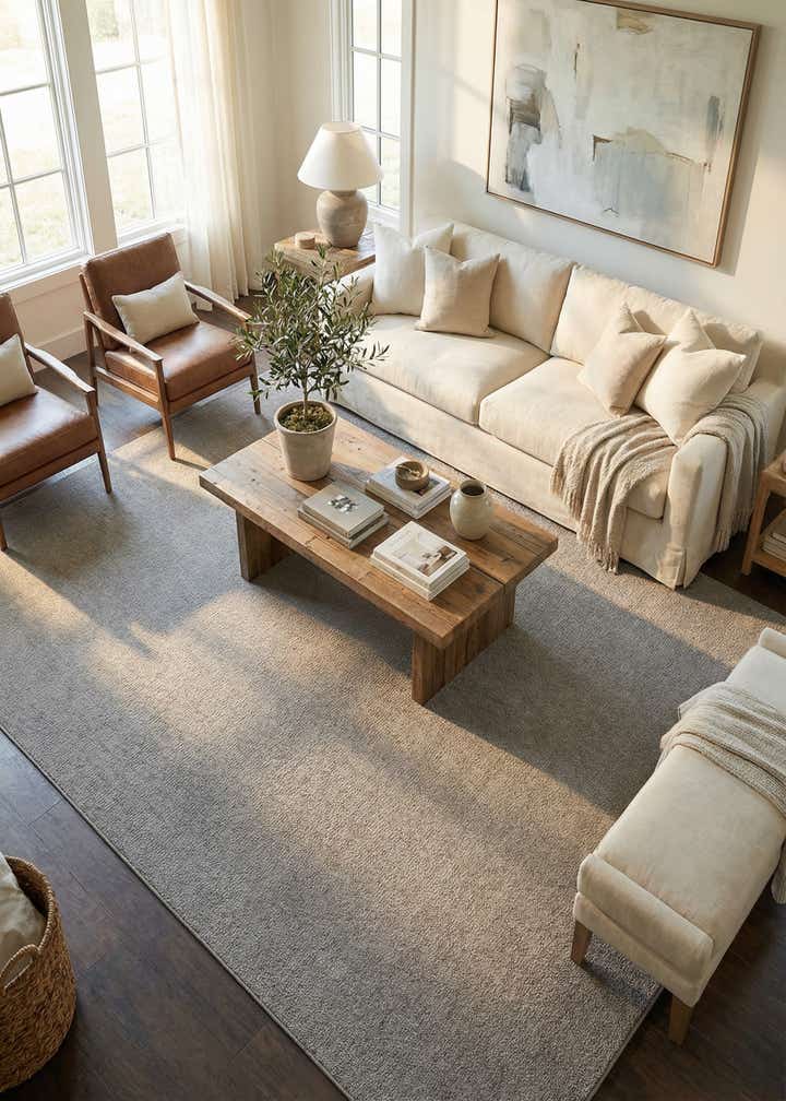 10' x 14' 1 Easy-Clean Solid Indoor / Outdoor Rug