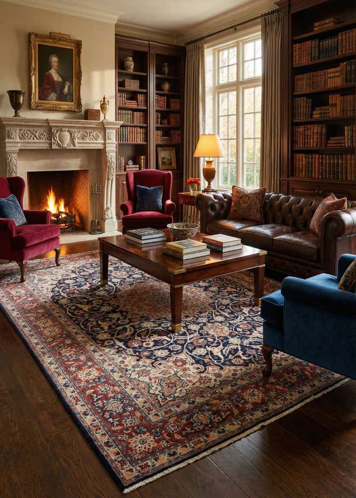 8' 5 x 11' 9 Hand Knotted Najafabad Persian Wool Rug