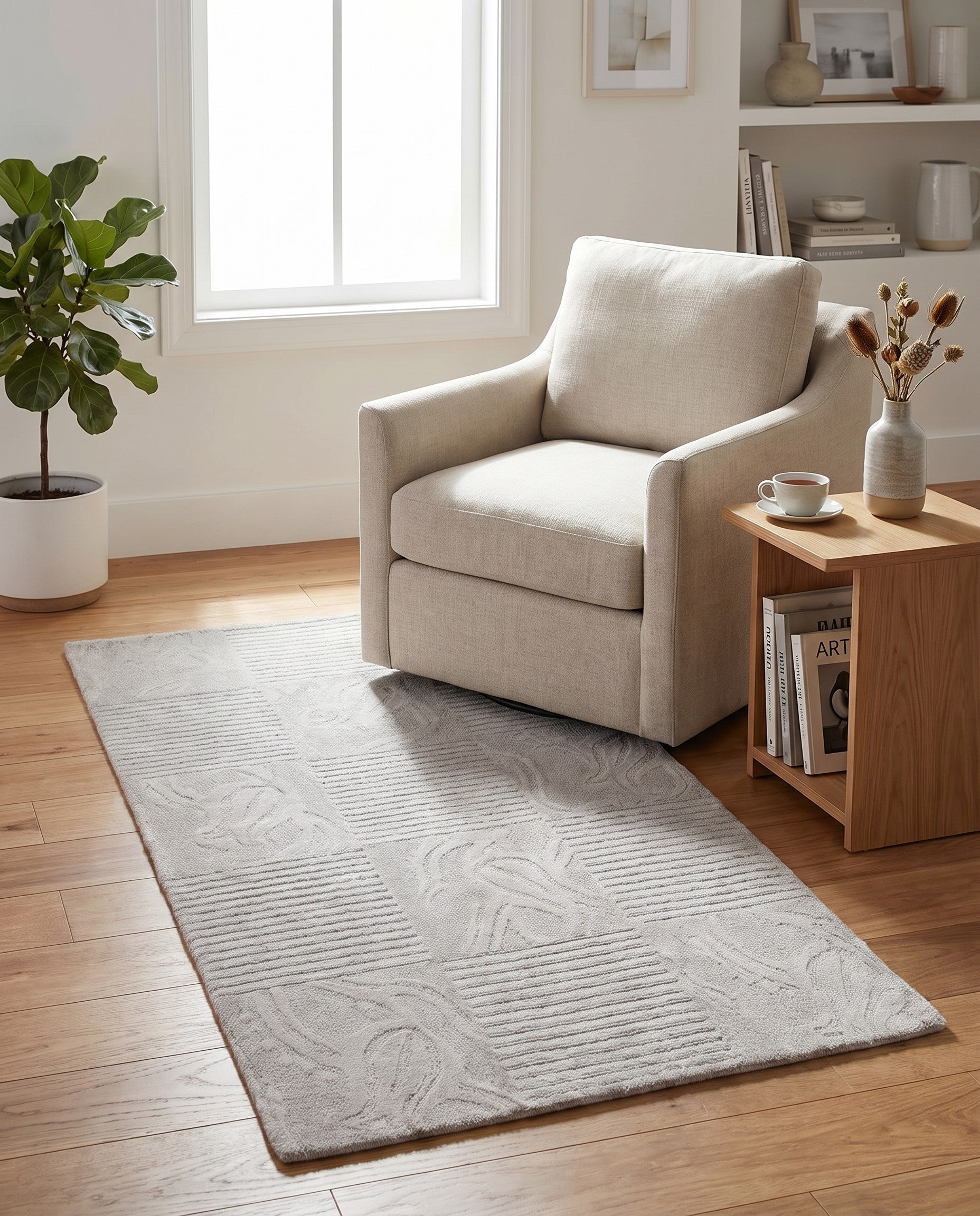 2' 8 x 4' 10 Hand Knotted Darya Wool Rug