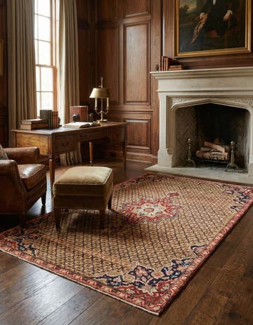 4' 1 x 7' 10 Hamedan Rug