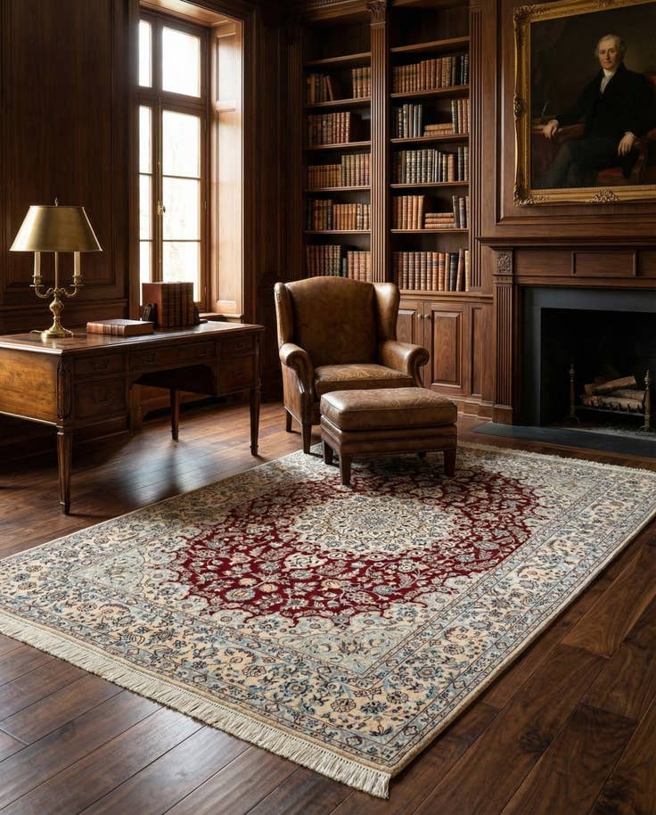 Detail image of 4' 1 x 6' Nain Rug