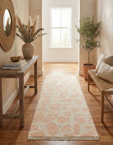 2' 10 x 8' 4 Hand Knotted Moroccan Wool Runner Rug