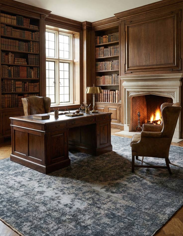 Detail image of  9' 10 x 12' 9 Vintage Royal Wool Rug