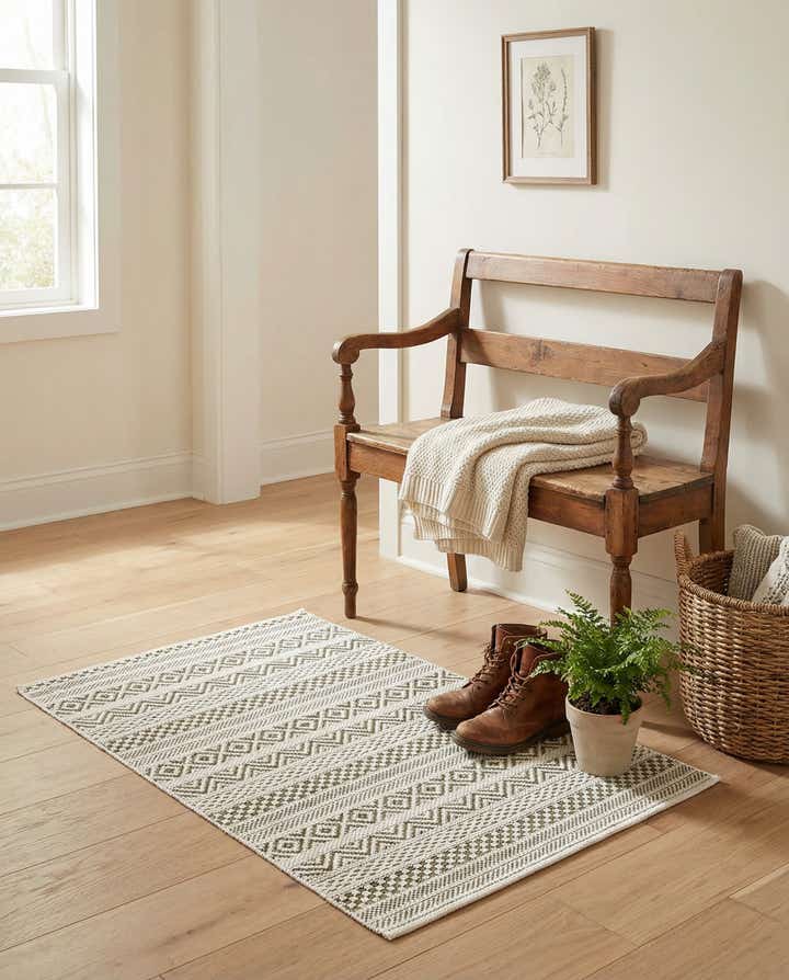 2' x 3' Easy-Clean Ribbon Indoor / Outdoor Rug