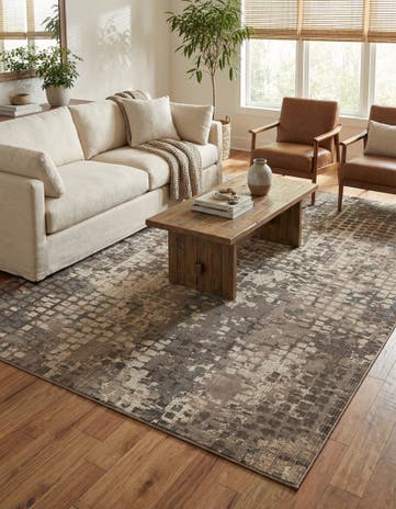 Gray Washable Theia Rug