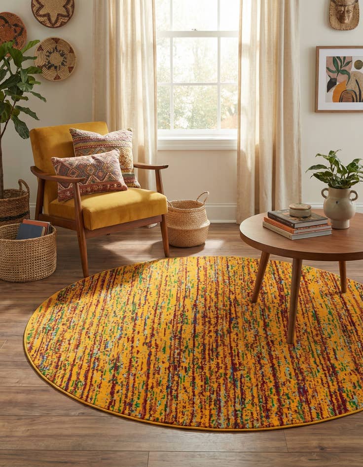 Detail image of 5' 3 x 5' 3 Calypso Round Rug