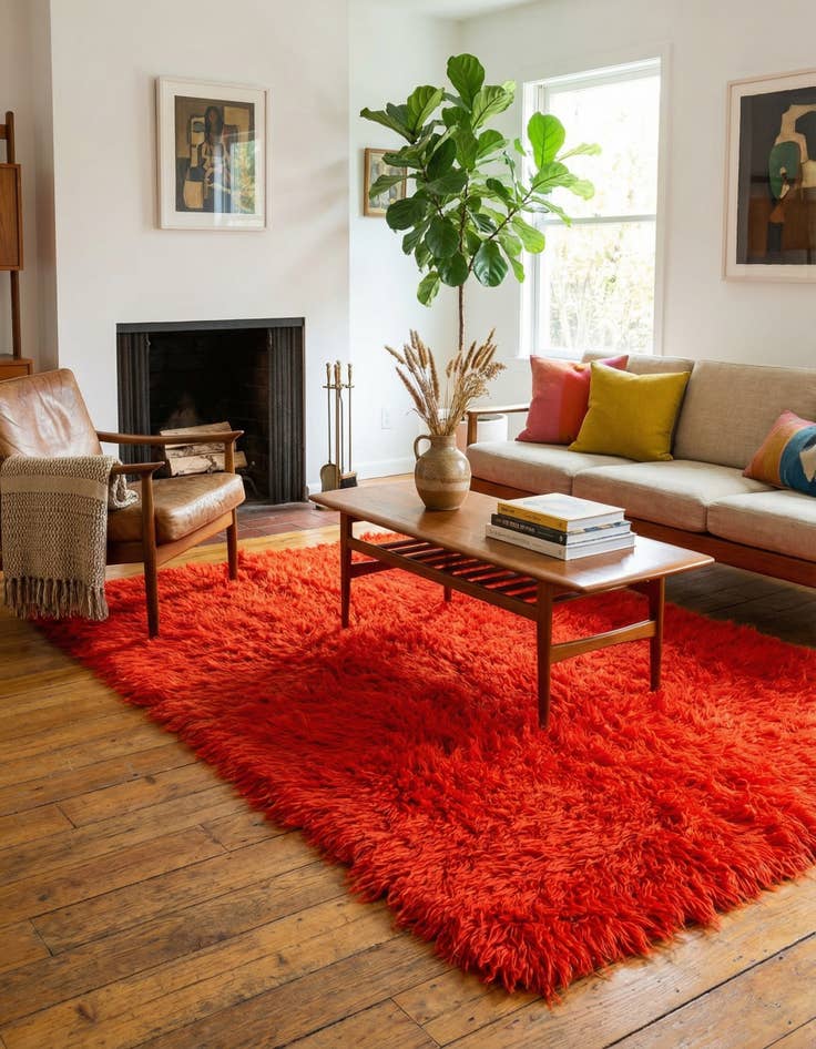 Detail image of 4' 2 x 6' 5  Hand Knotted Moroccan Wool Rug