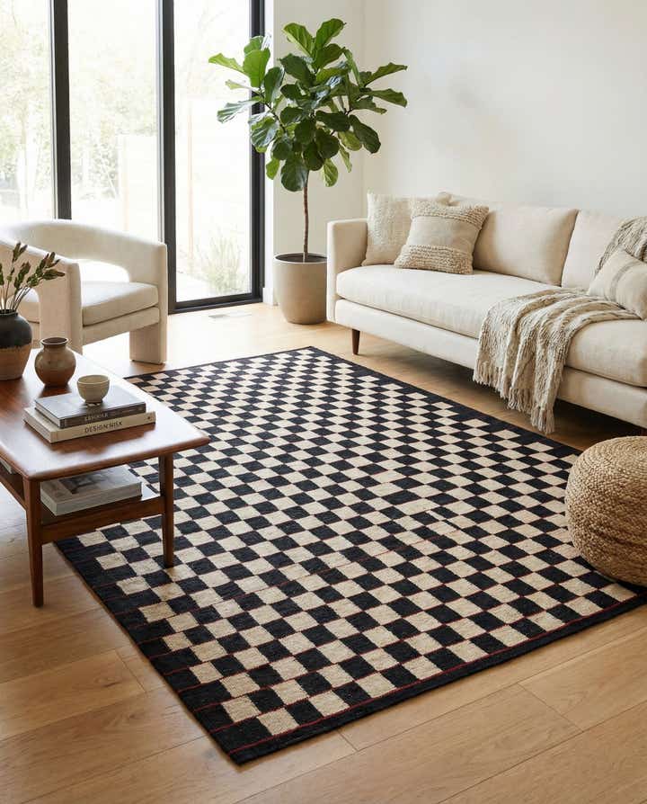 5' 9 x 7' 5 Hand Woven Kilim Modern Wool Rug