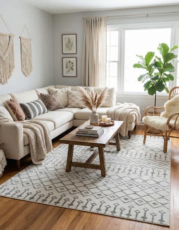 6' x 9' Kasbah Trellis Rug