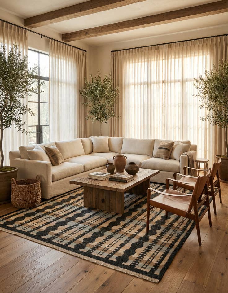 Detail image of  7' 10 x 10' 4  Hand Knotted Darya Wool Rug