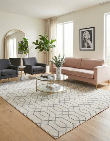10' x 13' Marilyn Monroe™ Glam Trellis Rug
