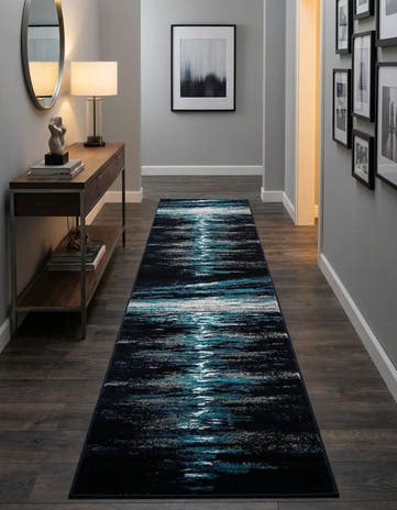 Navy Blue Sydney Runner Rug