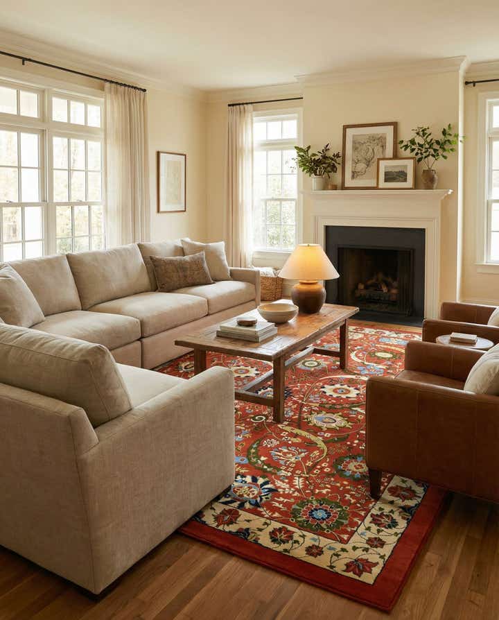 10' x 13' Isfahan Design Rug