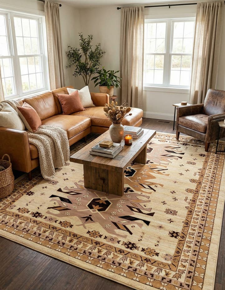 10' x 13' Heris Rug