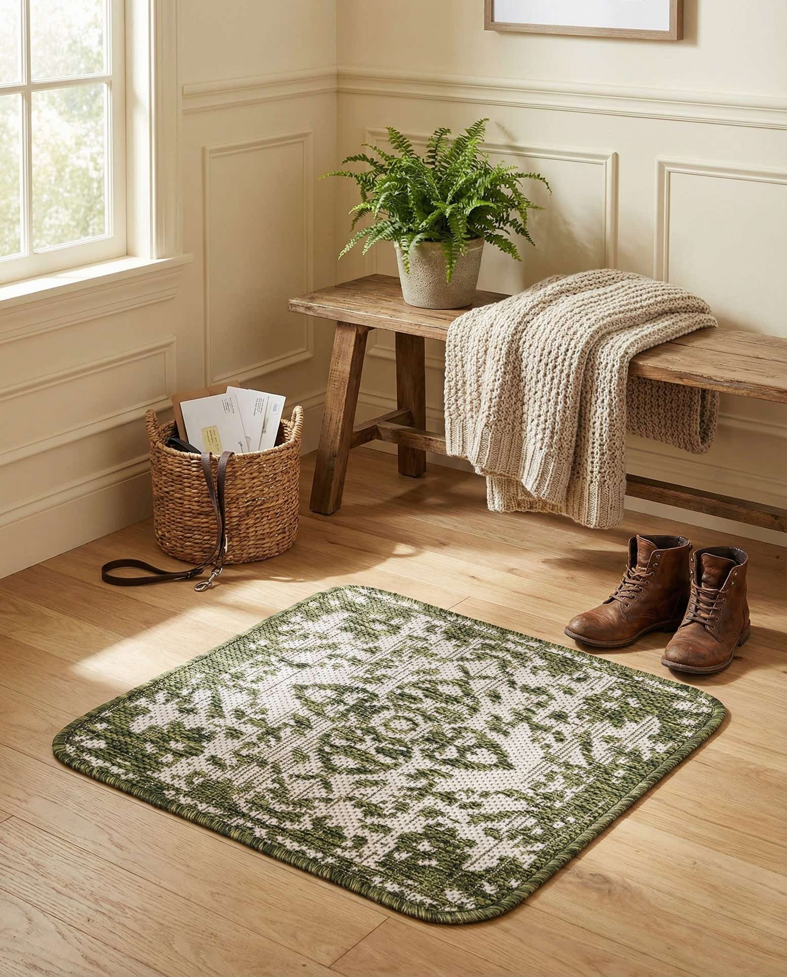 1' 4 x 1' 4 Easy-Clean Jill Zarin Dubai Indoor / Outdoor Sample Rug