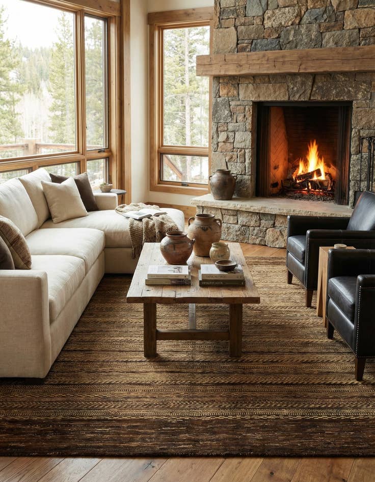 Detail image of 6' 6 x 7' 11 Juma Wool Rug