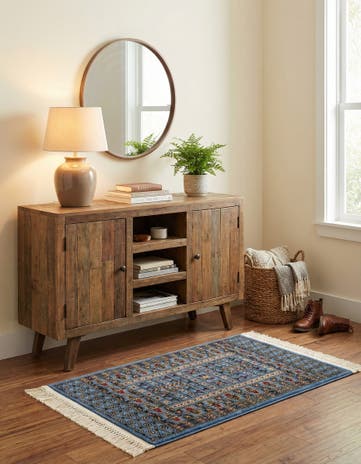 Blue Bokhara Rug