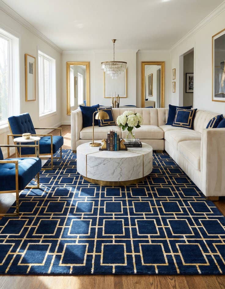 Detail image of 10' x 13'  Marilyn Monroe™ Glam Deco Rug